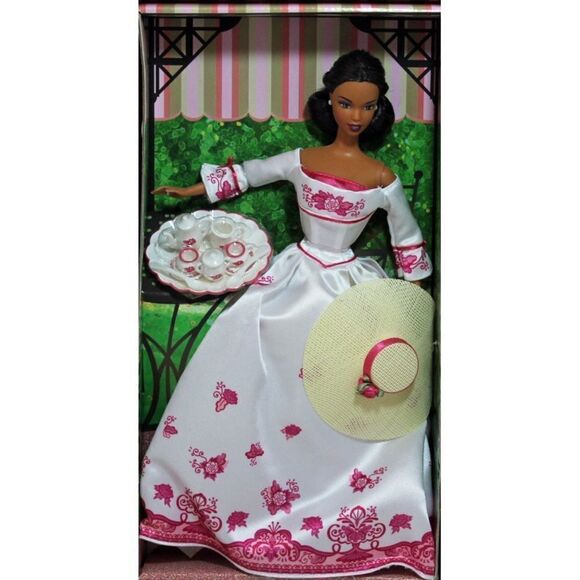 Barbie Other - Victorian Tea African American Barbie Doll Mattel F144381 B0788 2002 NIB